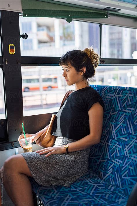 Big tit amateur fucked on the bus Video .